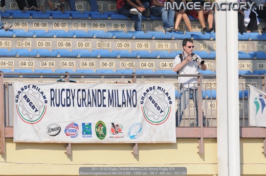 2011-10-02 Rugby Grande Milano-CUS Verona Rugby 074